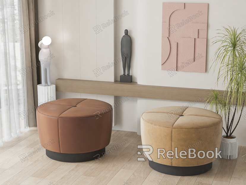 Sofa stool combination model