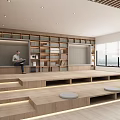 Modern Bookstore 3d model