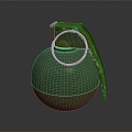 mine bomb mine naval mine suspended mine underwater mine military item military equipment 3d model