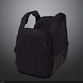 Purple Tactical Vest With Adjustable Straps And Multiple Utility Pockets