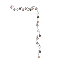 Elegant Beaded Wall Light With Gold And White Pearls For Ambient Interior Glow