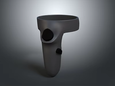 Gray Computer Accessory With Circular Top Two Black Circular Parts And Unique Structure 3d model