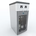 Commercial Refrigerator Freezer With Transparent Glass Door And Dual Temperature Controls