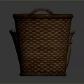 Three Handwoven Baskets in Various Sizes for Daily Household Use