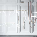 Modern lamp combination chandelier 3d model
