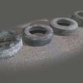 Industrial LOFT Tire Used Tire 3d model