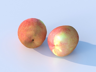 apple red apple fruit 3d model