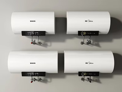Galanz And Midea Electric Water Heaters 3d model