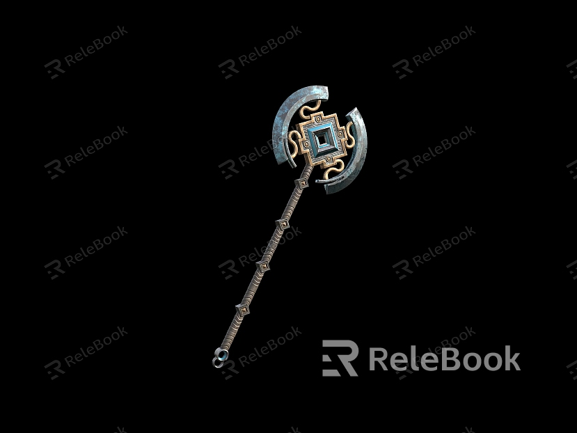 Weapon Axe Tomahawk model