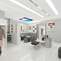 Barber shop beauty salon 3d model