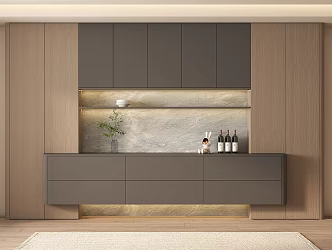 Wine Cabinet Sideboard 3d model