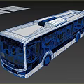 City Buses Operating On Urban Streets With Pedestrians And Cars