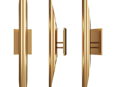 Modern Gold Wall Lights With Sleek Metal Design For Home Decoration 3d model
