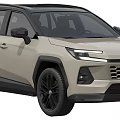 Beige SUV With Black Roof And Black Wheels Modern Exterior Design