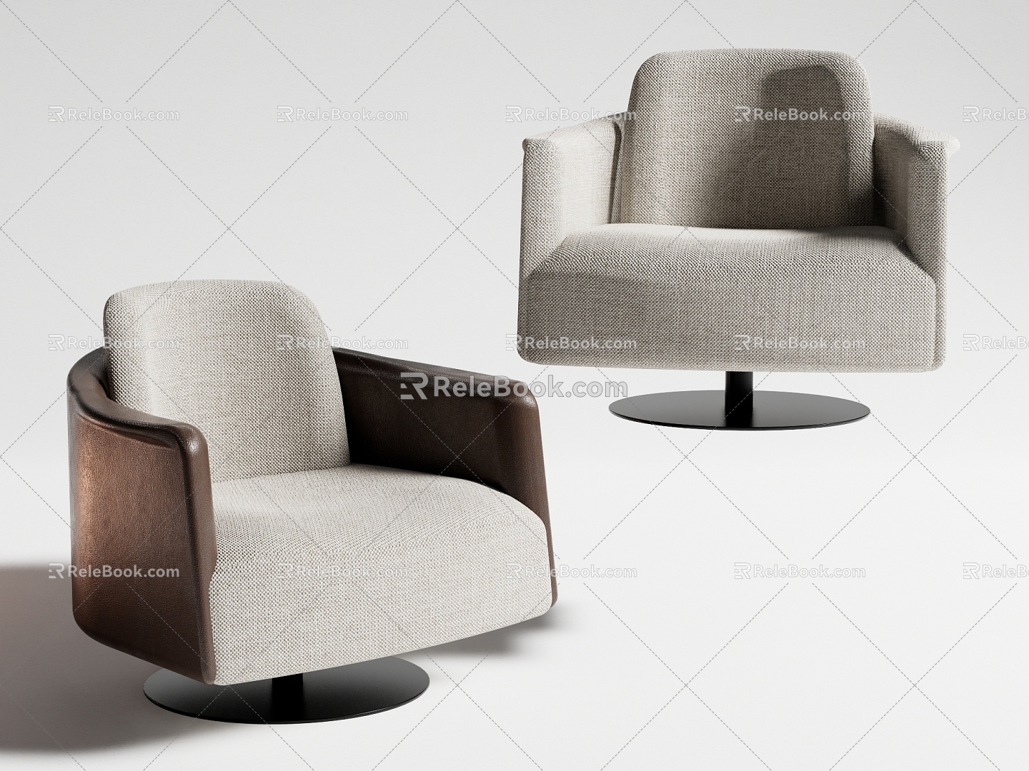 Leisure chair single chair 3d model