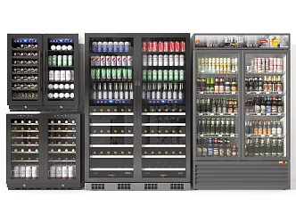 Modern Freezer Fridge Freezer 3d model