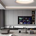 Modern TV Wall In Minimalist Living Room Design