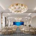 Hotel Ballroom 3d model