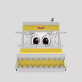 Yellow Food Truck Serving Street Food With Durros Sign Modern Design For Mobile Catering