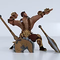 Game character Chen bite gold 3d model