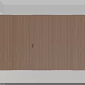Modern Brown Wooden Sliding Doors with Smooth Panels in Interior Space