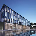 Modern Sales Office Architecture Exhibition Art Gallery Architecture 3d model
