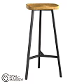 Modern Single Chair With Black Metal Frame And Sleek Design Structure