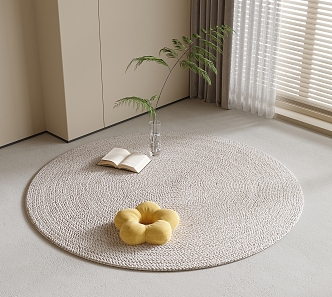 Round carpet 3d model