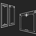 Intricate Carved Decorative Frames With Artistic Patterns For Interior Design