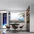 Mitsubishi Heavy Industries Air Conditioner Showroom With Full DC Inverter Central AC And Reception Area