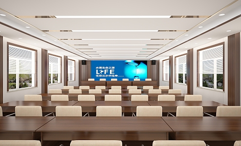 Modern Conference Room 3d model