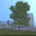 Modern Office Complex With Multiple Buildings Green Spaces And Urban Road Network 3d model