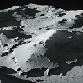 Moon Landscape Moon Ground Moon Terrain Moon Geopark Valley Moon Mars 3d model