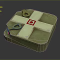 First Aid Kit With Red Cross Symbol And Metal Case Latches For Emergency Storage