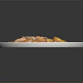 Delicious Grilled Steak With Fried Potato Wedges And Red Onion Slices On White Plate