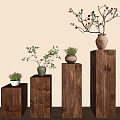 Quiet Wind Flower Rack Ornaments Flower Rack Ornaments 3d model