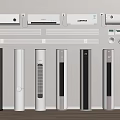 Different Types of Air Conditioner Fans Including Wall Mounted and Floor Standing Units