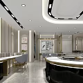Luxury Modern Jewelry Store Interior With Display Counters And Elegant Lighting Design