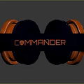 Ergonomic Gaming Headset With Over Ear Design Black And Orange Wired Connection