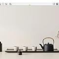 Modern Tea Set Tea Set Combination 3d model
