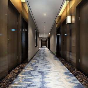 New Chinese Aisle Hotel Aisle Room Aisle 3d model