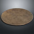 Elegant Copper Round Plate for Home Use with Textured Surface and Modern Design
