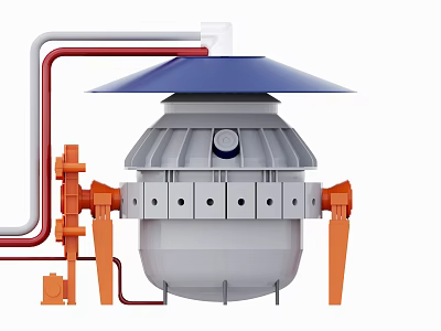 Industrial equipment converter device 3d model Industrial equipment converter device 3d model