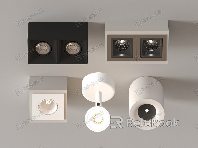 Modern spotlight downlight model