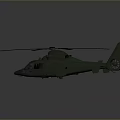 Detailed Scale Military Helicopter Model With Green Exterior And Main Rotors