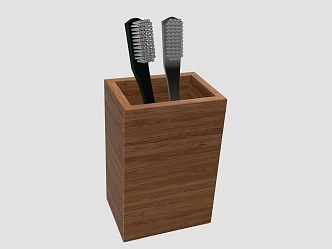 Modern toothbrush bathroom toiletries 3d model