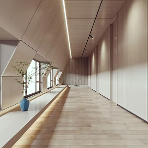 Modern aisle 3d model