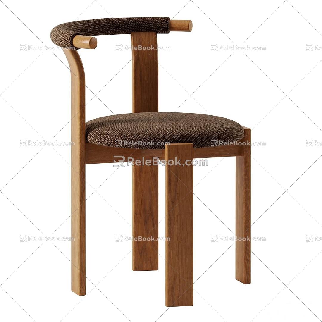 Single Chair Dining Chair 3d model