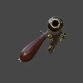 Flintlock Dueling Pistol 3d model