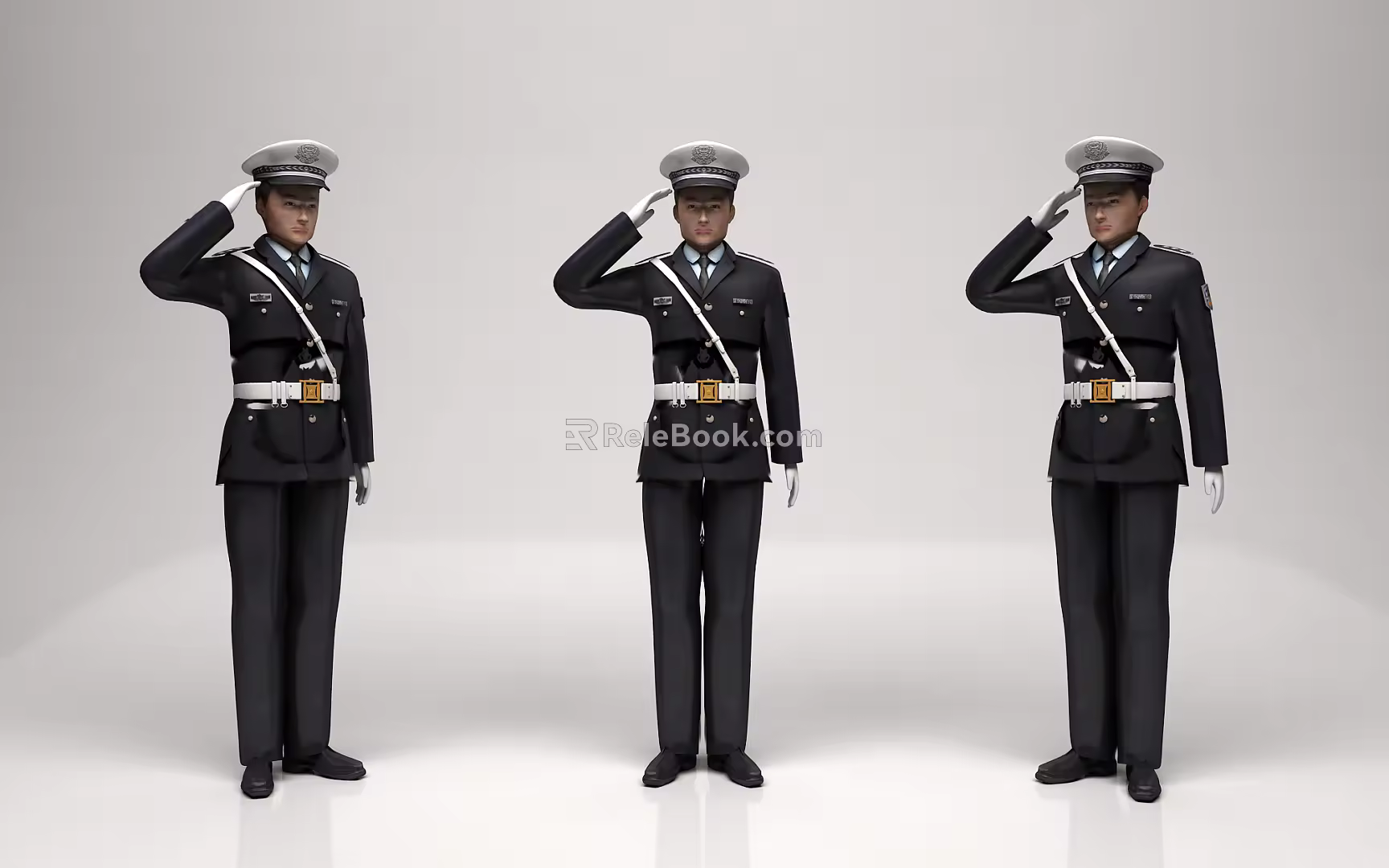 Modern Man Police Modern Police Traffic Police Modern Traffic Police Landscape Military Man Modern Military Man 3d model